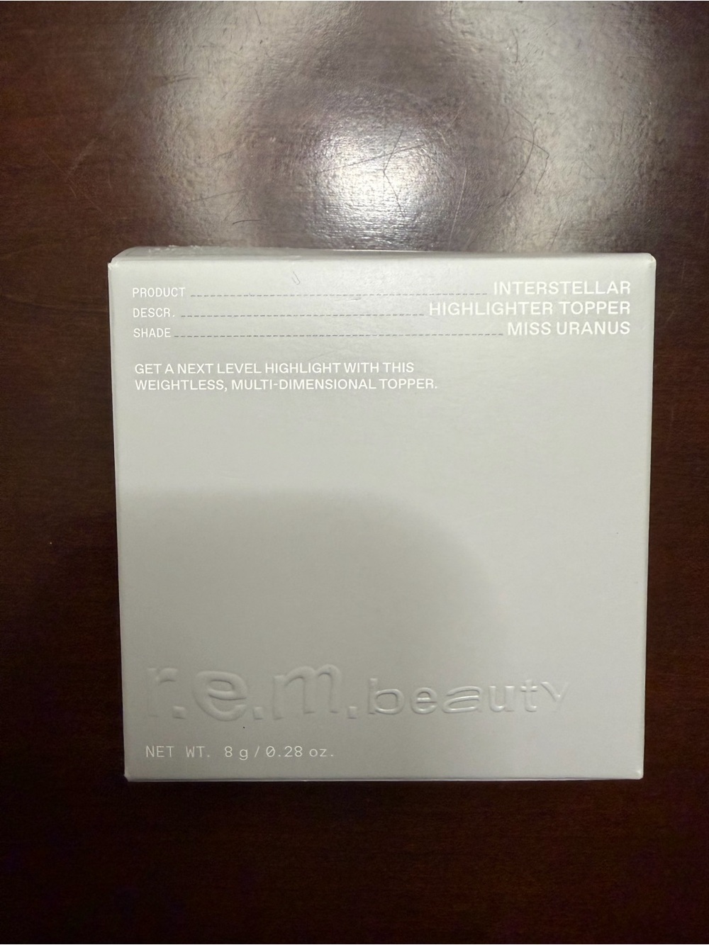 r.e.m. beauty Interstellar Highlighter Topper - Miss Uranus (White Shimmer)